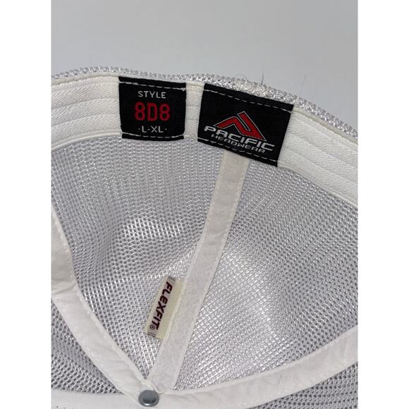 USA Flag Thin Red Line Patch Digital Camo Flexfit Hat - Picture 6 of 6